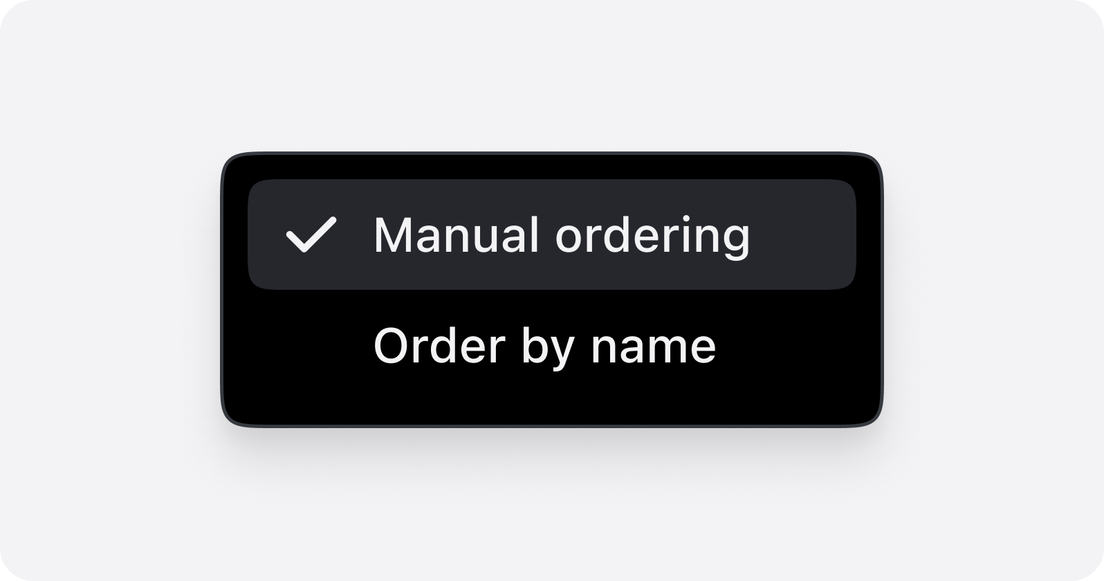 Ordering